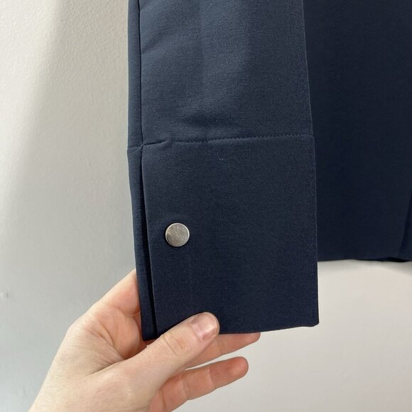 ADAY Strategy One Snape Button Blazer in Navy Blue - Picture 4 of 9